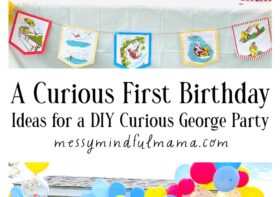 A Colorful Curious George First Birthday Party